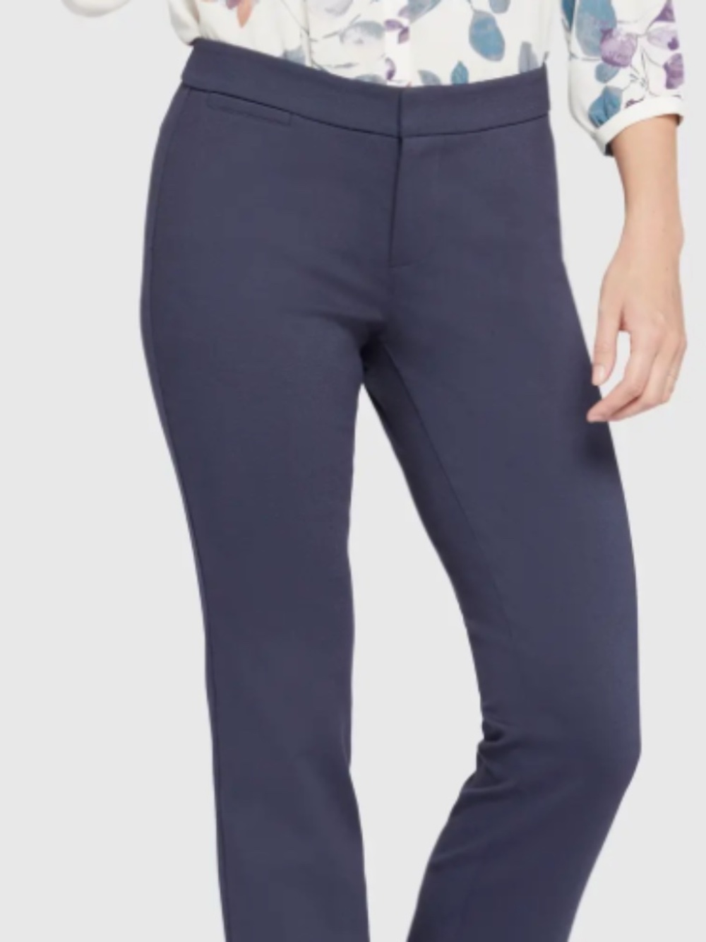 NYDJ Evening Tide Stretch Knit Trouser Pants Size 2P